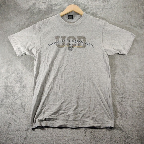 University of California Davis Shirt Mens Medium Gray Aggies Sportswear Normcore - Picture 1 of 7